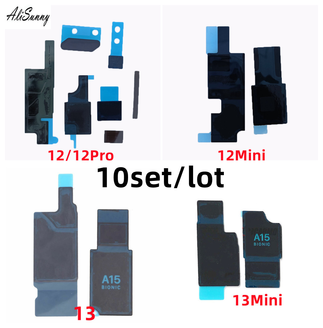 【Hottest Trends】 Alisunny 10set Heat Sink Sticker For 11 12 13 Pro Max Mini Anti-Static Logic Board Dissipation Cooling Glue