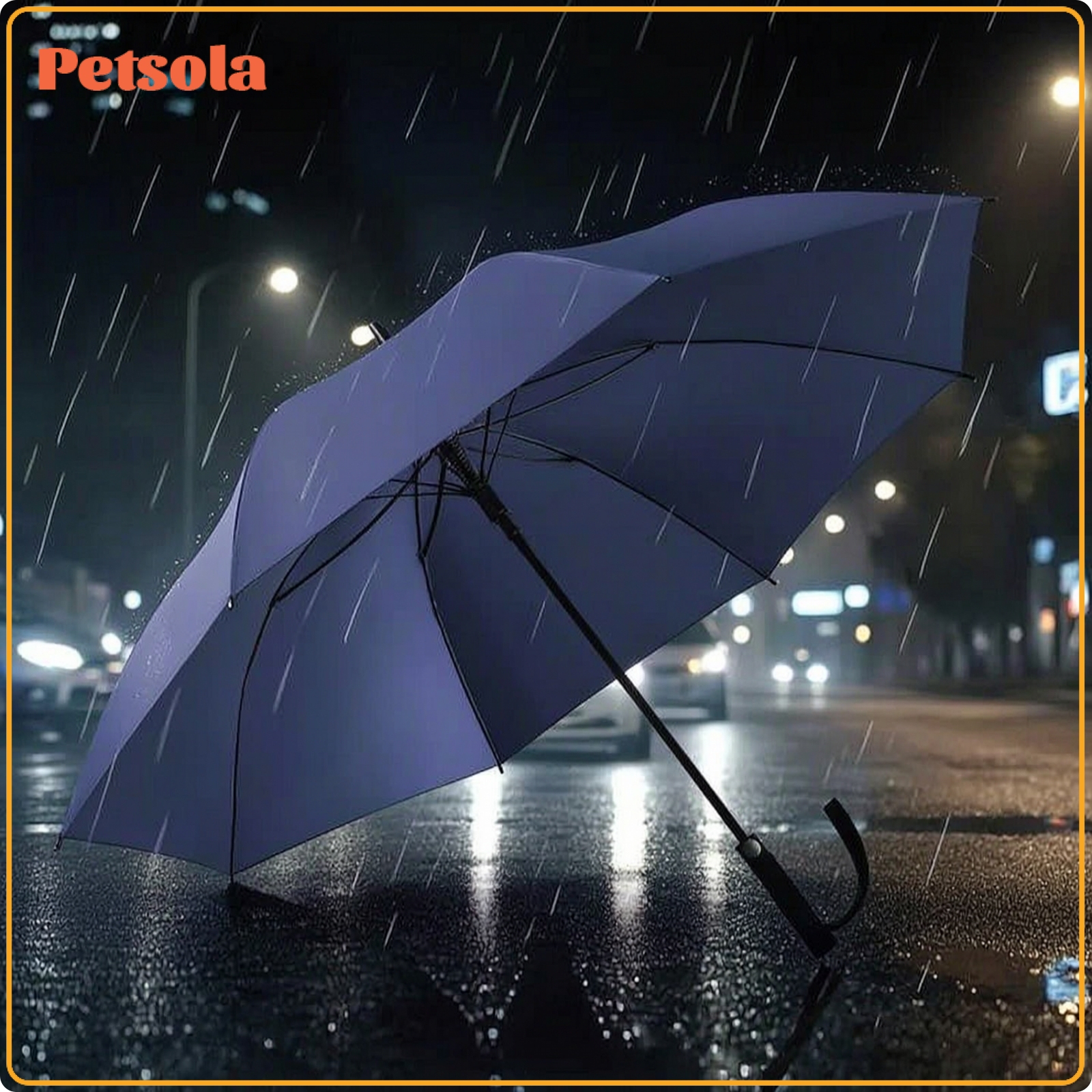 petsola Large Canopy Long-Handle Umbrella Business-Style Automatic Umbrella Long-Lasting Classic for Couples, Commute ราคา 9,300 บาท*ส่งฟรี