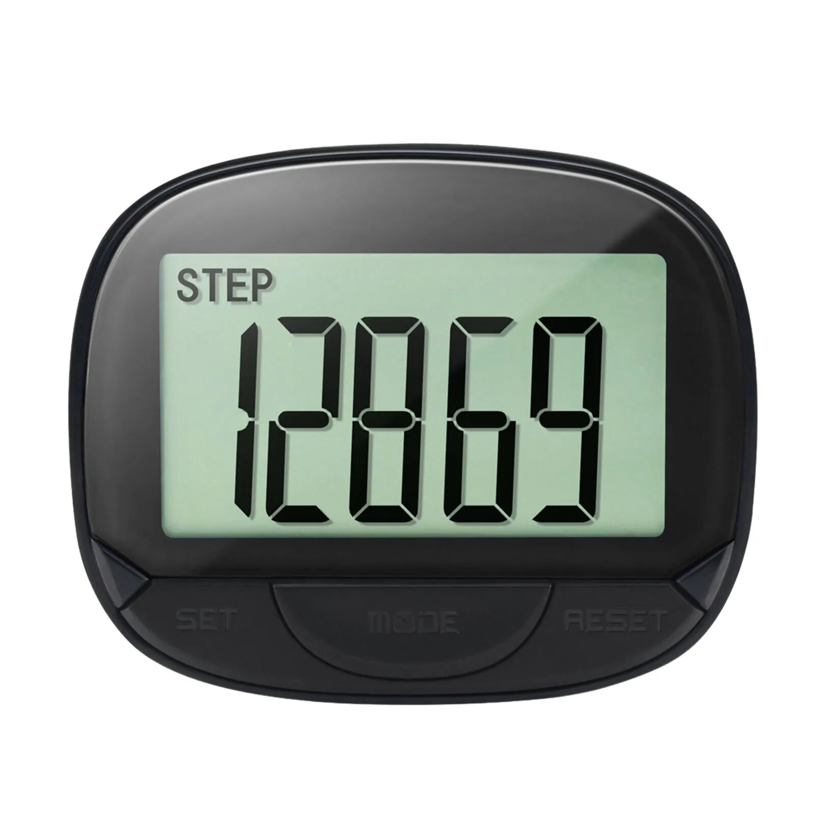 black black Pedometer For Walking Step Counter With Built