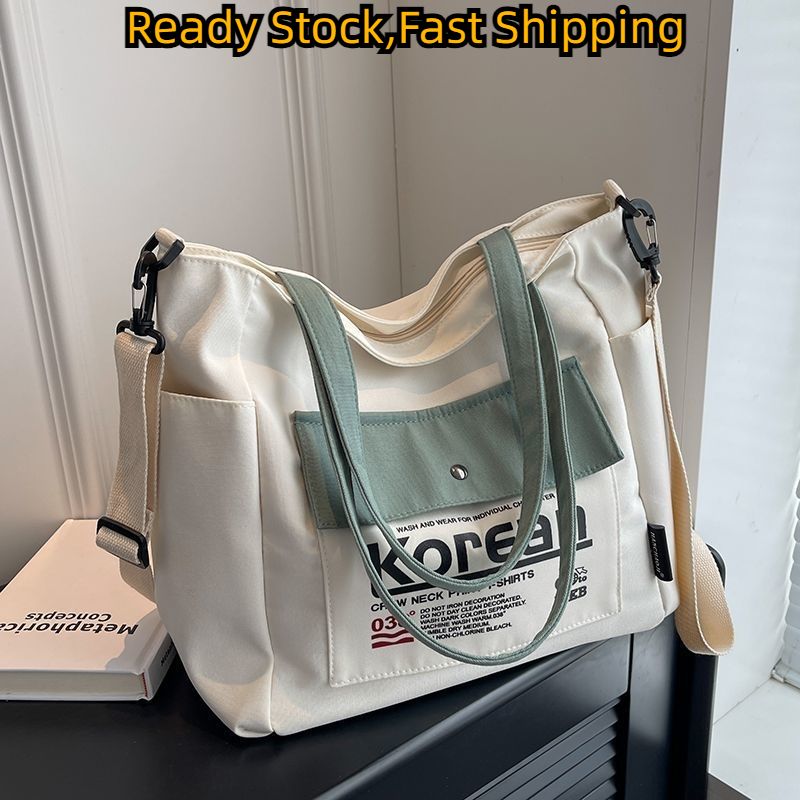 túi xách nữ đẹp túi tote nữ túi xách đựng đồ TOFASHIONS Tote Bag Travel Large Capacity Canvas Bag New College Student Classroom Handbag