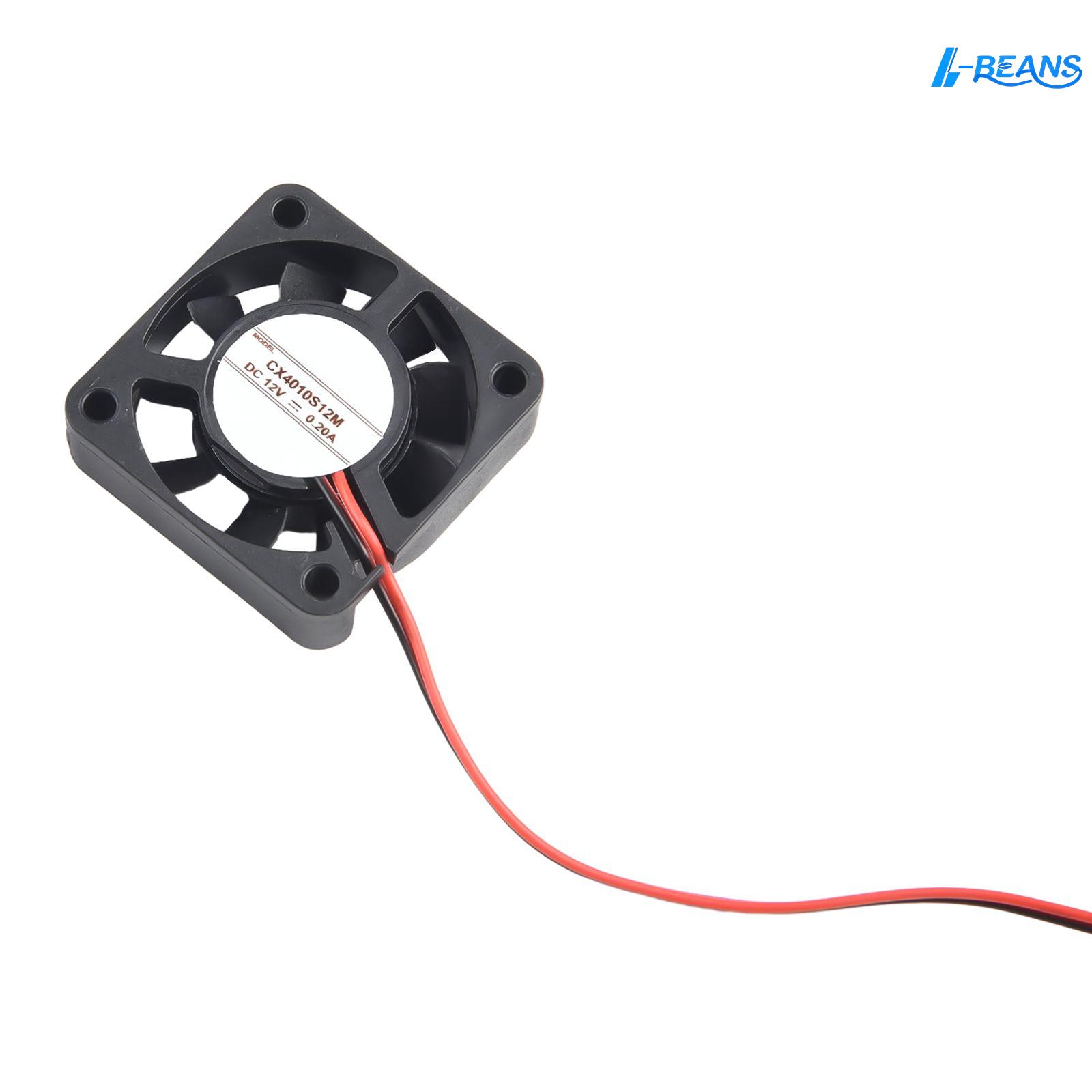 【L-BEANS】 4010 37mm Brushless DC Fan 12V 24V 10CFM for Power Supply Heat Management ราคา 114 บาท*ส่งฟรี
