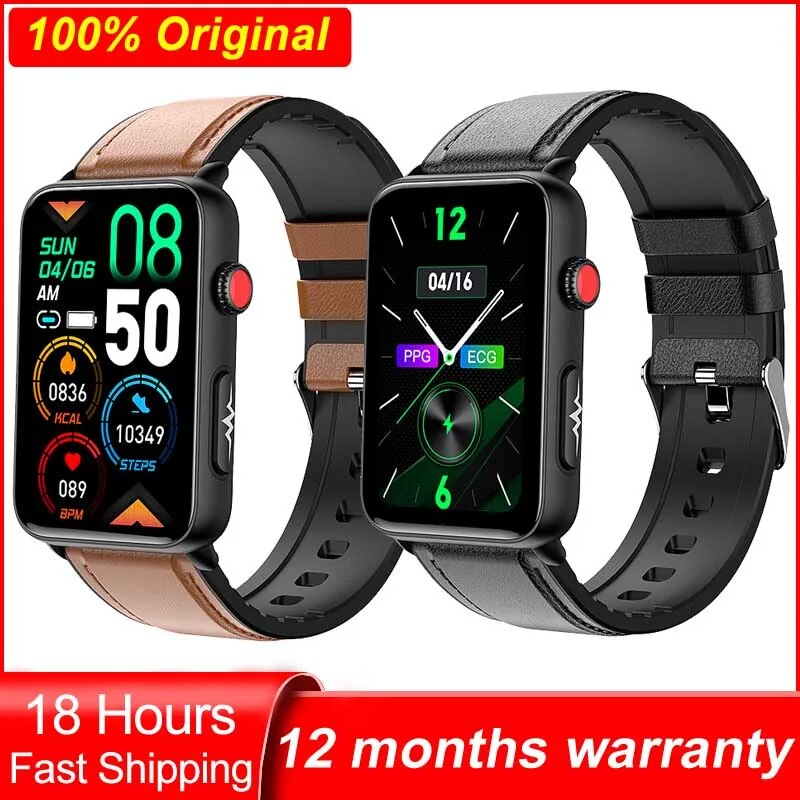Men Smart Watch 1.57inch ECG+HRV Bluetooth Call Heart Rate Blood Pressure Body Temperature Waterproof Sports Bracelet Smartwatch ราคา 1,939 บาท*ส่งฟรี