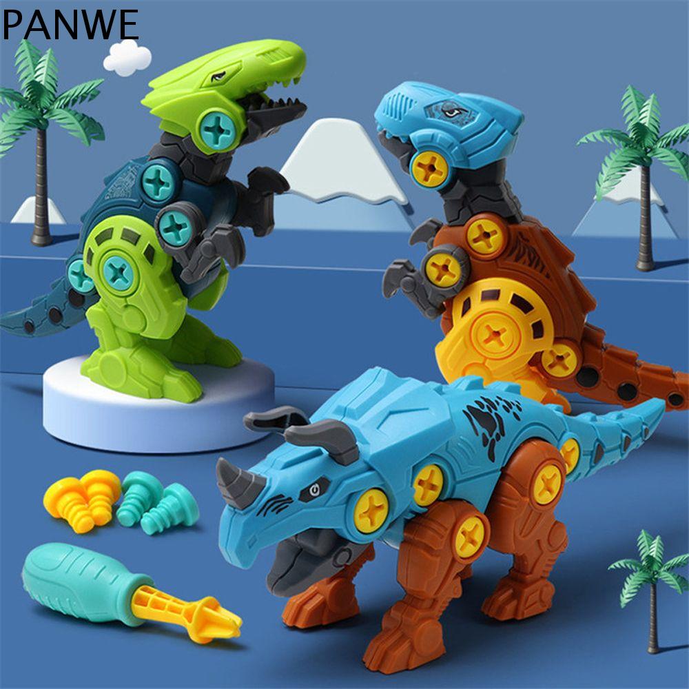 PANWE Kỹ Thuật Xây Dựng Sáng Tạo Trẻ em Khủng long Trứng Trẻ em Quà Tặng Vít Kết Hợp Hạt Lắp ráp Đồ Chơi Khủng Long Kết hợp Mô Hình Khủng Long Giáo dục Đồ Chơi Xây dựng Đồ Chơi Thiết Lập