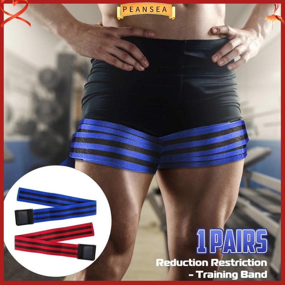 PEANSEA 2Pcs Cử tạ Cơ bắp Cơ mông nữ Phụ kiện thể thao Thể dục Thiết bị tập gym Tập cơ hông Băng tập luyện tắc mạch Băng hạn chế lưu lượng máu