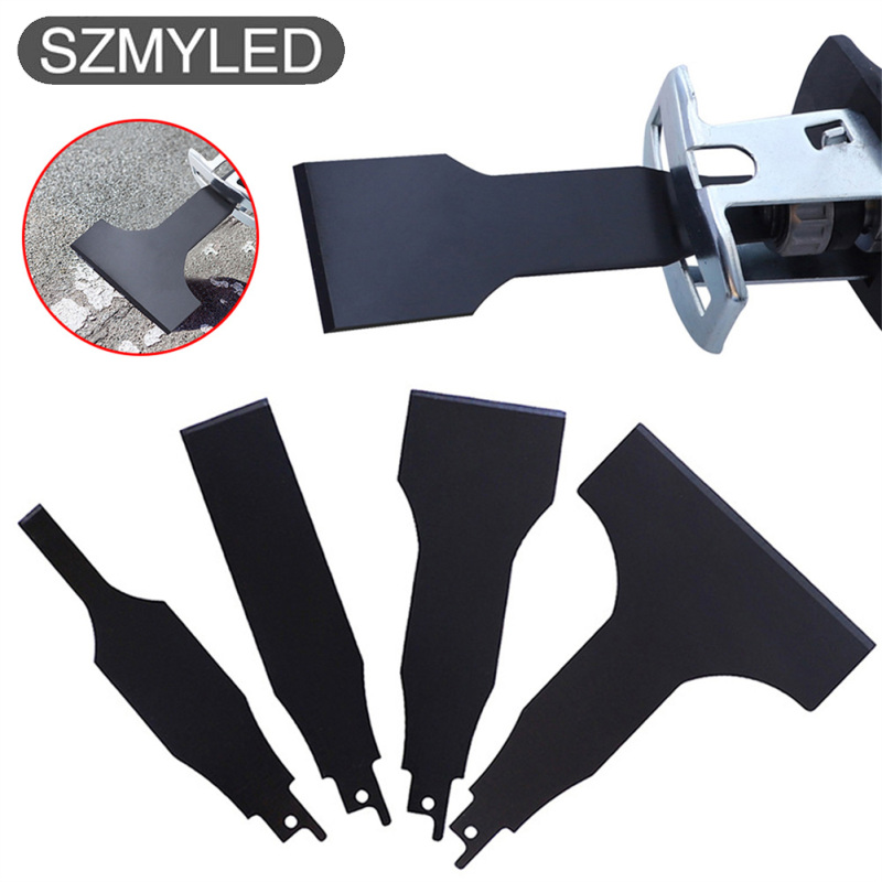 4pcs 140mm Reciprocating Saw Blade Shovel Electric Cleaning Shovel Ground Mud Wall Putty Removal Tools