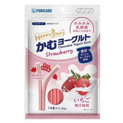Forcans Chewable Yogurt Gum- Strawberry 90g