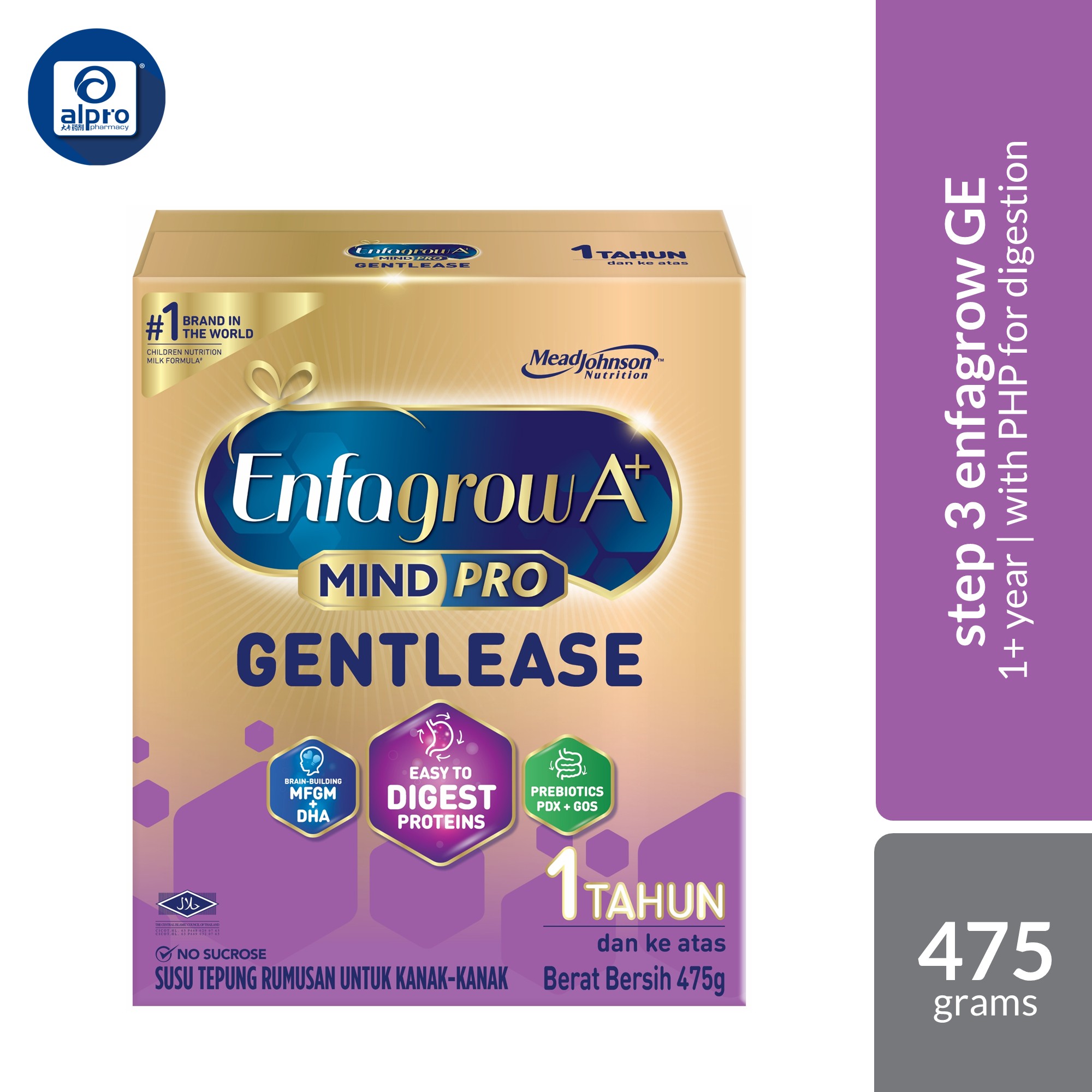 Enfagrow A+ MindPro Gentlease Step 3 (1+ year) 475g | Supports Easy Digestion & Brain Development