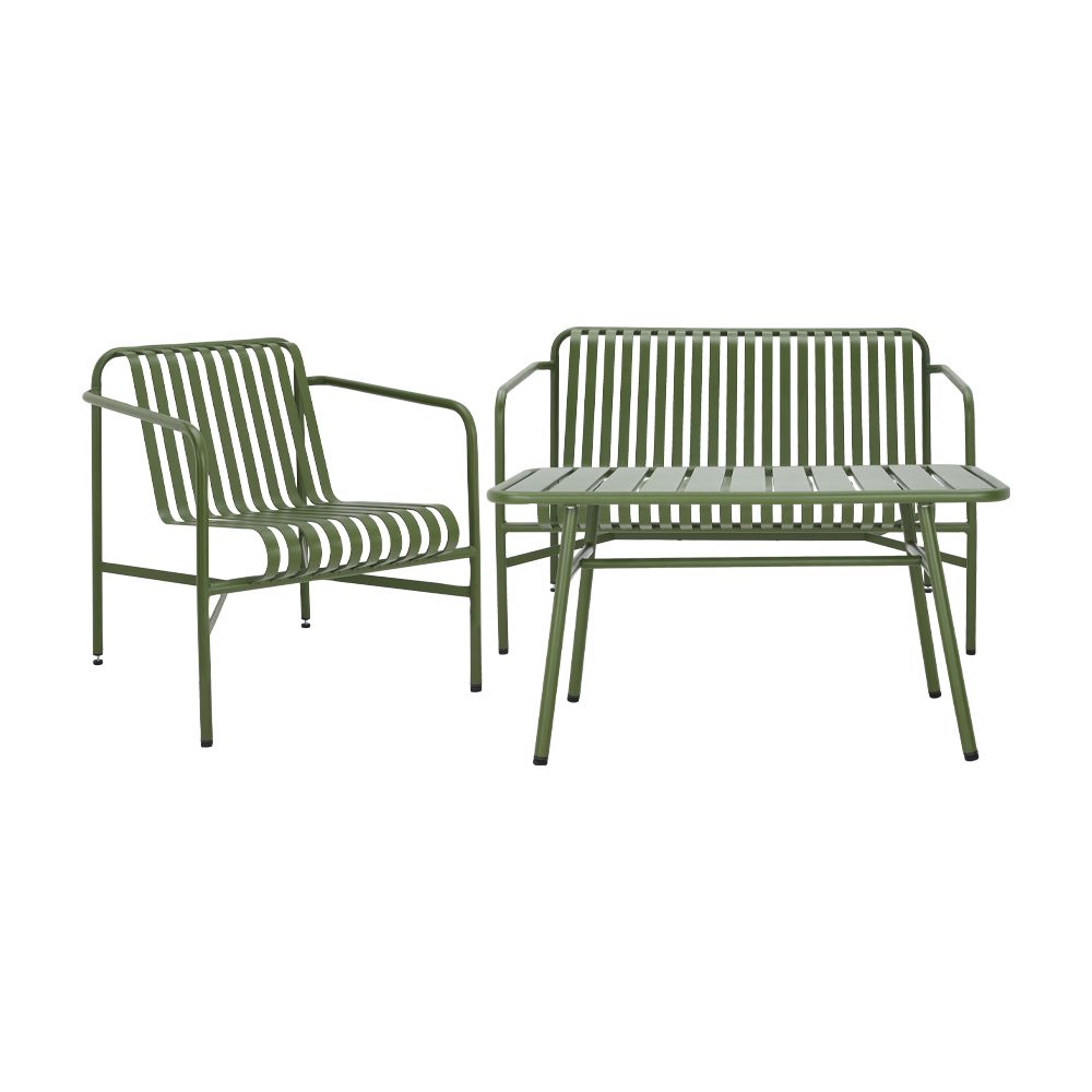 INDEX LIVING MALL ชุดโต๊ะสนาม 3 ที่นั่ง รุ่นกอตแลนด์ - สีเขียว ราคา 12,710 บาท*ส่งฟรี