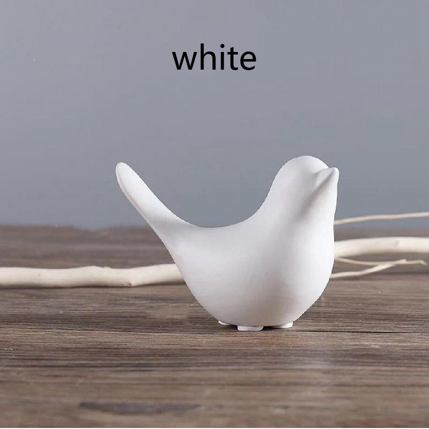 Golden Bird Figurines Ceramic Bird Figurines Ornaments Bird Sculpture For Party Wedding Living Room Home Decoration