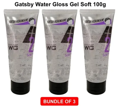GATSBY WATER GLOSS GEL SOFT 100G [BUNDLE OF 3] RELBE BEAUTY