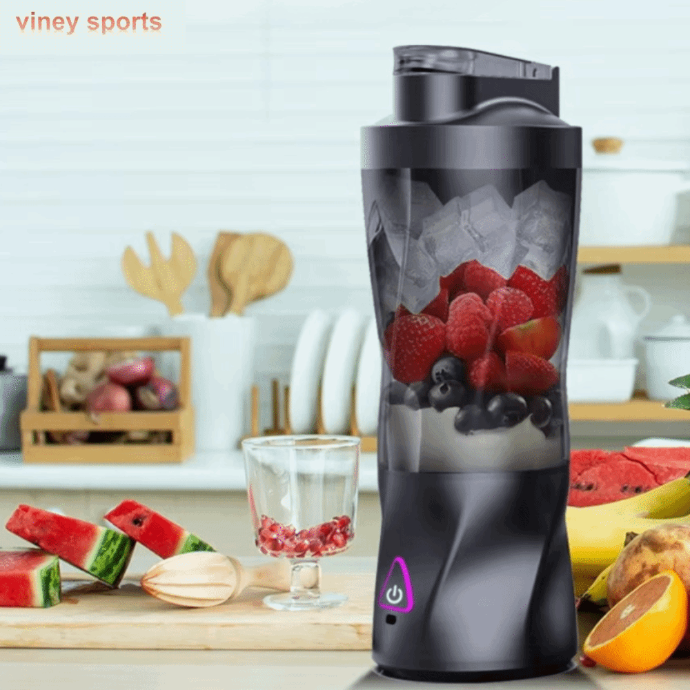 VINEY Không dây Máy ép trái cây điện Sạc USB 700ml Cốc ép trái cây mini Công suất lớn Máy trộn trái cây Ngoài trời Giá 530,653 Đồng*Miễn phí vận chuyển