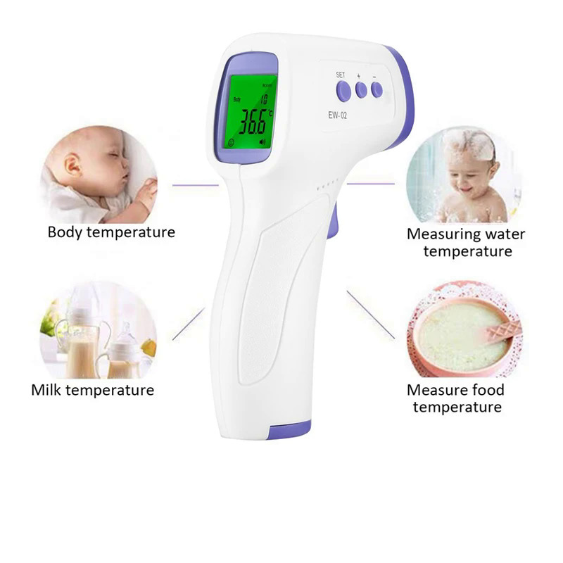 Cầm tay pyrometer kỹ thuật số Nhiệt kế hồng ngoại không tiếp xúc LCD hiển thị IR nhiệt độ súng cụ