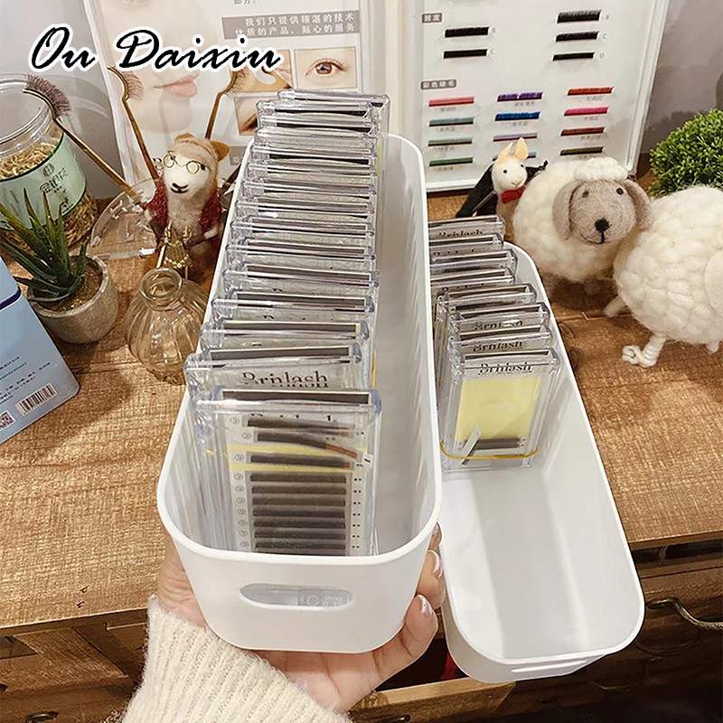 OUDAIXIU Smallbrains s/l กล่องเก็บรักษาขนตาปลอมสำหรับต่อขนตา, เครื่องมือซับขนตาอุปกรณ์เสริมเครื่องสำอาง, เครื่องมือแต่งหน้า, กล่องเก็บรักษา ราคา 12 บาท*ส่งฟรี