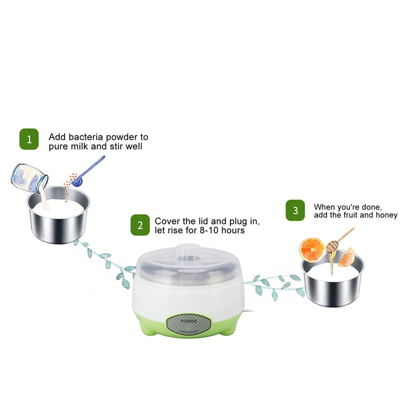 Yogurt Maker Compact Greek Yogurt Maker Machine DIY Homemade Yogurt Maker for Home Organic Yogurt Cheese Maker US PLUG