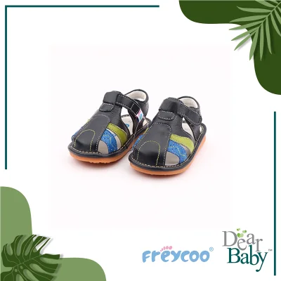 Freycoo Navy Dennis Squeaky Toddler Shoes