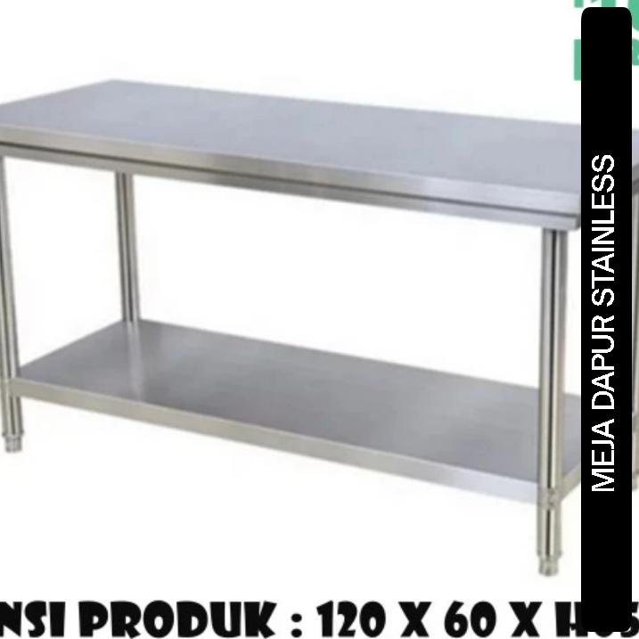 meja dapur stainless steel 80 cm Harga 2,700,000 rupiah*Gratis Ongkir