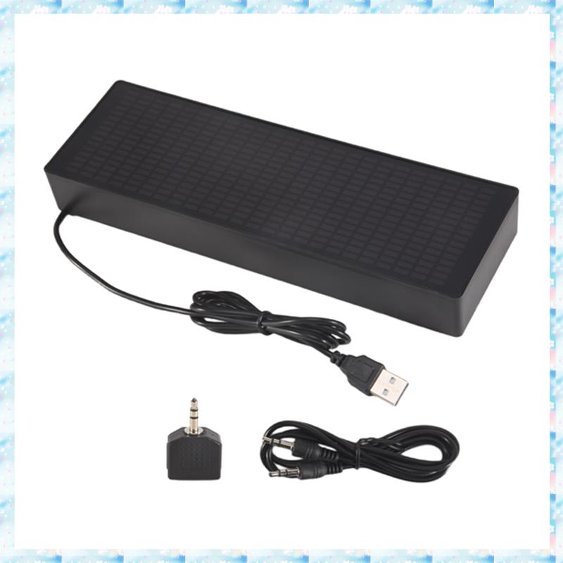 S6(HOBY) LED Music Spectrum Rhythm Lights Voice Sensor 1624 RGB Atmosphere Level Indicator with Cloc