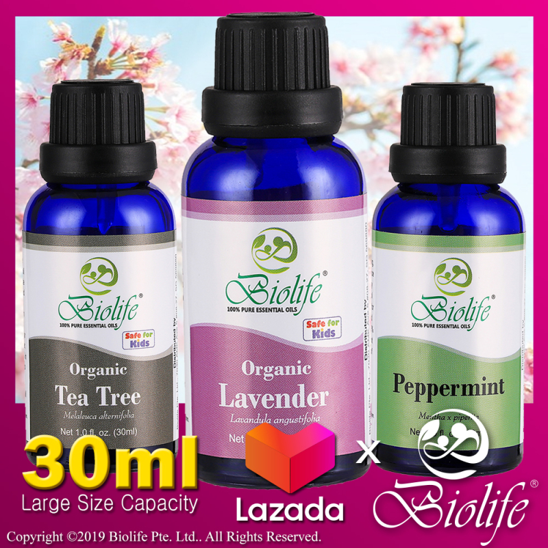 Buy Biolife 100% Pure and Natural Organic Essential Oil with 20+ Scent available (Made In USA), 30ml Large Capacity Singapore