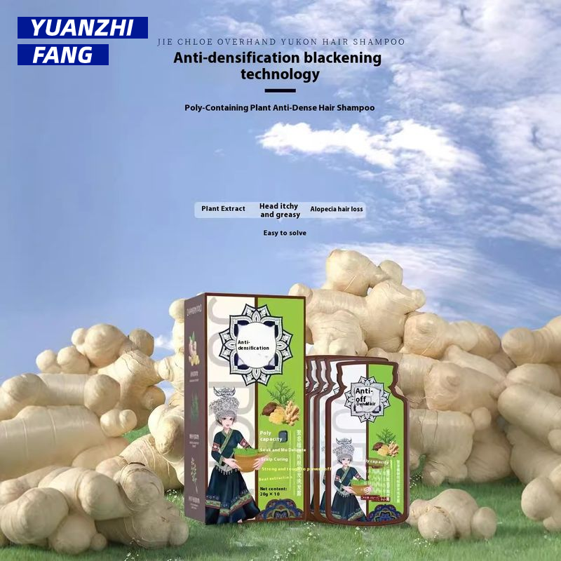 Plant Anti-Hair Care Shampoo Conditioning Shampoo Ginger Plant Extract Shampoo Paste