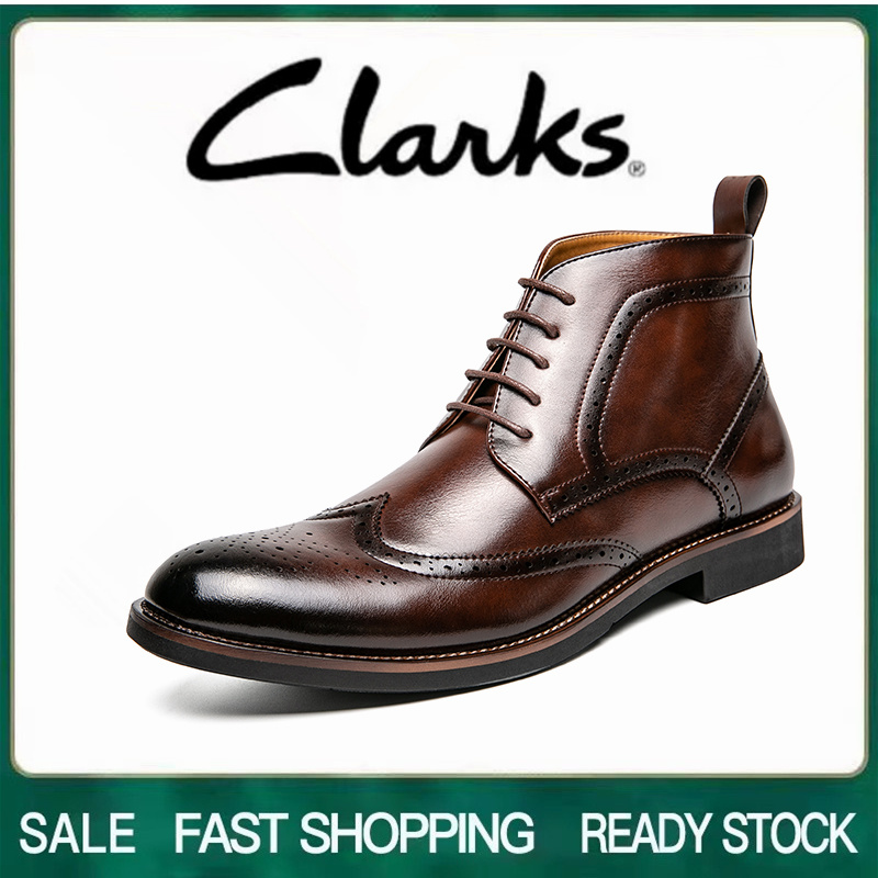 clark leather boots