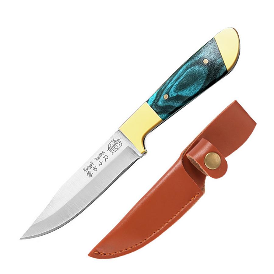 DAO MÔNG CỔ - Dao Gọt Hoa Quả Dao Làm Bếp Nhỏ Gọn Có Bao Da Dễ Mang Theo - Lưỡi Thép Không Gỉ