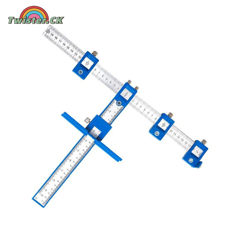 Twister.CK đấm định vị khoan hướng dẫn Kit tủ đồ kim khí định vị công cụ gia công gỗ Cai Trị trợ lý dụng cụ lắp đặt