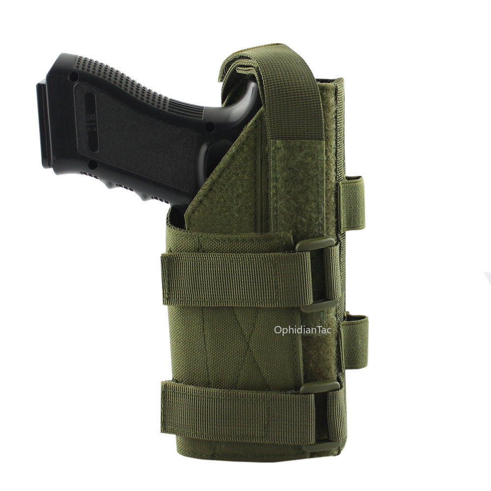 Bao da chiến thuật Molle Đai theo mô-đun bao đựng súng cho thuận tay phải shooters M9 1911 Glock 17 