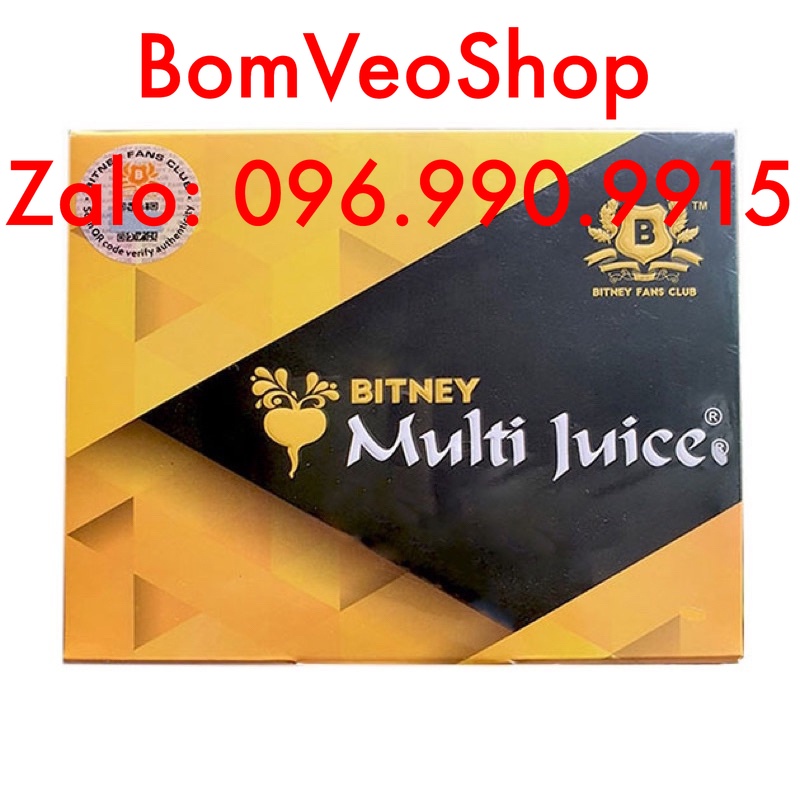 "CHUẨN CTY" Combo 2 Multi Juice Bitney Nhập Khẩu Malaysia 20 Gói BomVeoShop
