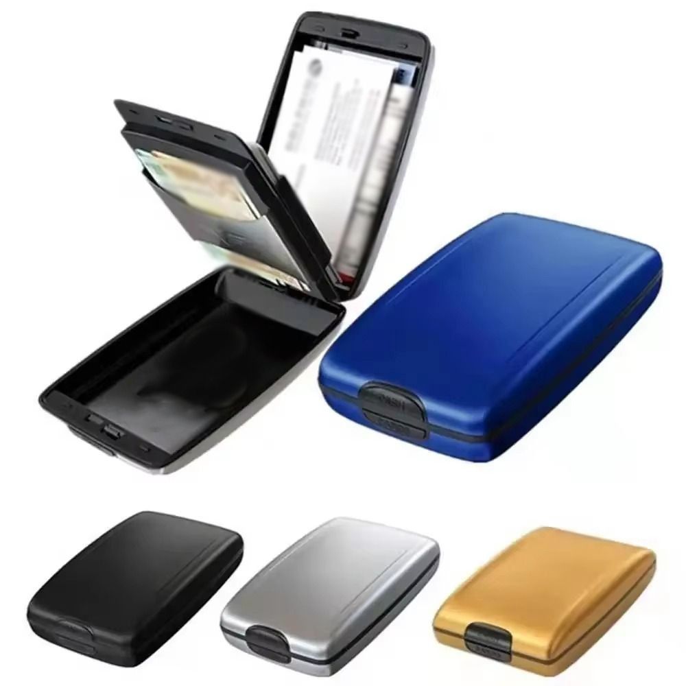 HXXM6E Sức chứa lớn Ví đựng thẻ tín dụng Hộp đựng thẻ Chống Trộm Ví chặn RFID Đa chức năng Trọng lượng nhẹ Túi đựng thẻ chống RFID Phụ kiện du lịch