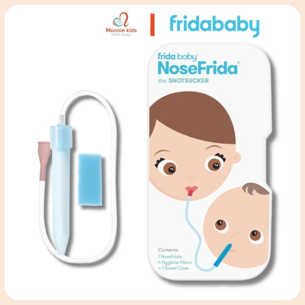 Hút mũi NoseFrida cho bé sơ sinh, dụng cụ hút mũi chăm sóc mũi trẻ em cao cấp - Monnie Kids