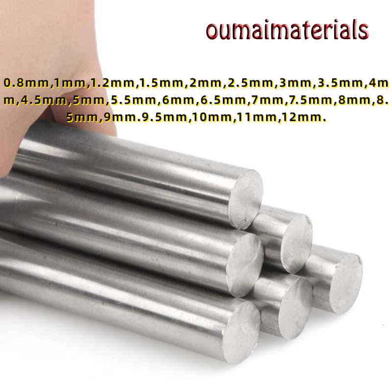 Lot De 10 Barres Rondes En Acier Inoxydable 304 - 3,5mm X 100mm - Pour DIY & Craft