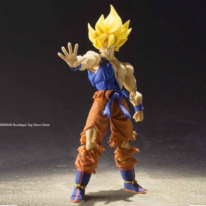 Authentic Authorization】Dragon Ball Demoniacal Fit DF SHF SSJ2 Goku Majin  Buster Super Saiyan Action Figure Toy Model Gift bandai action figure