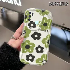 MHKEID Casing Hp VIVO Y50 VIVO Y30 VIVO Y30i Case telepon hp pola bunga Kesing silikon Anti drop transparan Softcase Casing pelindung lensa baru Kesing
