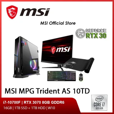 MSI MPG Trident AS 10TD ( i7-10700F/1TB SSD+1TB HDD/ DDR4 16GB (8G*2)/RTX 3070 8GB GDDR6/Win10Home) (2Y)