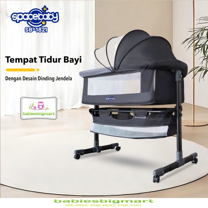Spacebaby SB 1821 Baby Box Side Bed Ada Canopy Tempat Tidur Bayi Space Baby
