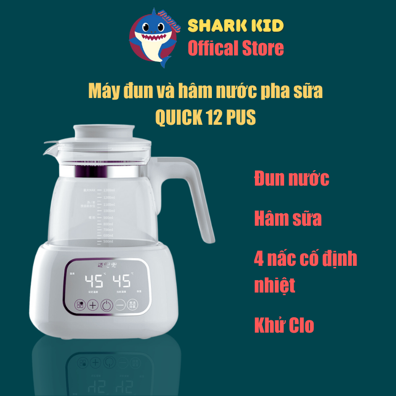 Máy đun và hâm nước pha sữa QUICK 12 PUS, máy hâm sữa mini gia đình giá tốt