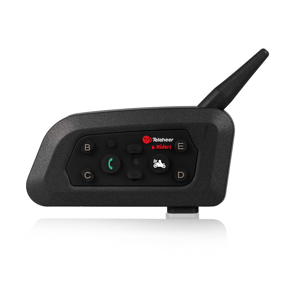 [HH6F] V6 Pro Plus Motorcycle Helmet Bluetooth Intercom Headset Wireless Waterproof with 1500M BT Co
