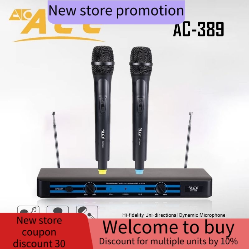 Ace AC- 389 Professional Wireless Microphone System