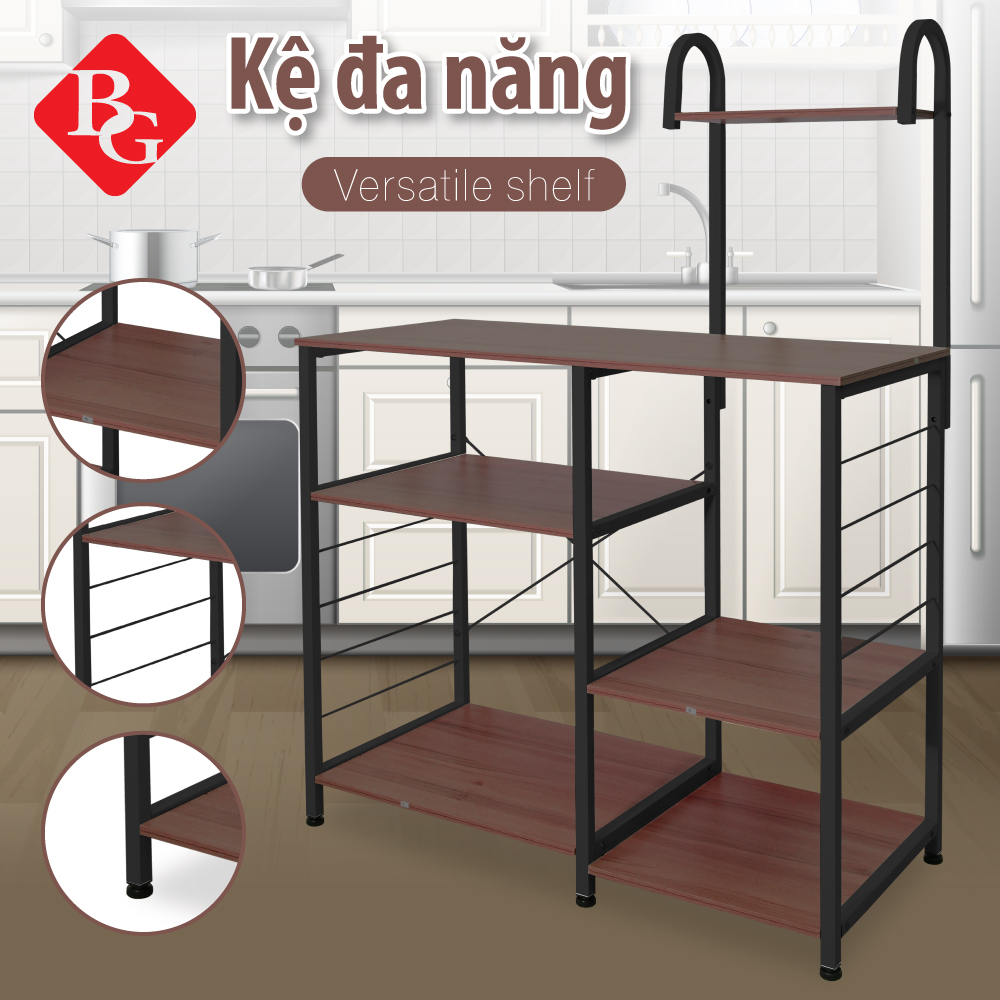 HCMBG -Tủ Kệ Bếp ,Kệ Lò Vi Sóng ,Kệ Bếp 3 Tầng Đa Năng Tiện Dụng T7125
