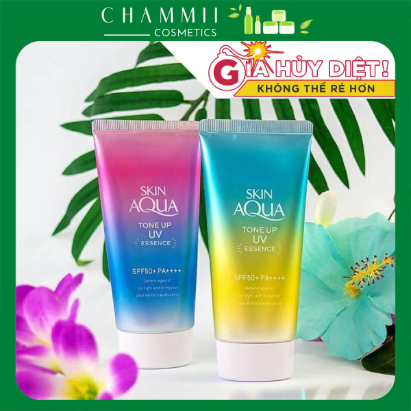 [Nhật Nội Địa] Kem chống nắng Rhoto Skin Aqua Tone Up UV Essence SPF50+ 80g chống nắng ưu việt nâng tông sáng hồng cao cấp