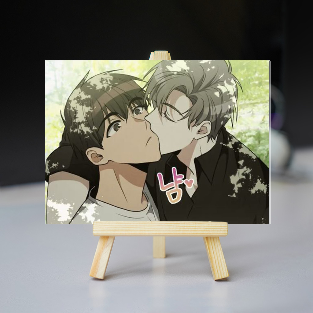 Móc khóa mô hình standee Tranh kính Passion Ilay Riegrow Jeong Taeui BL Manhwa Phụ Kiện