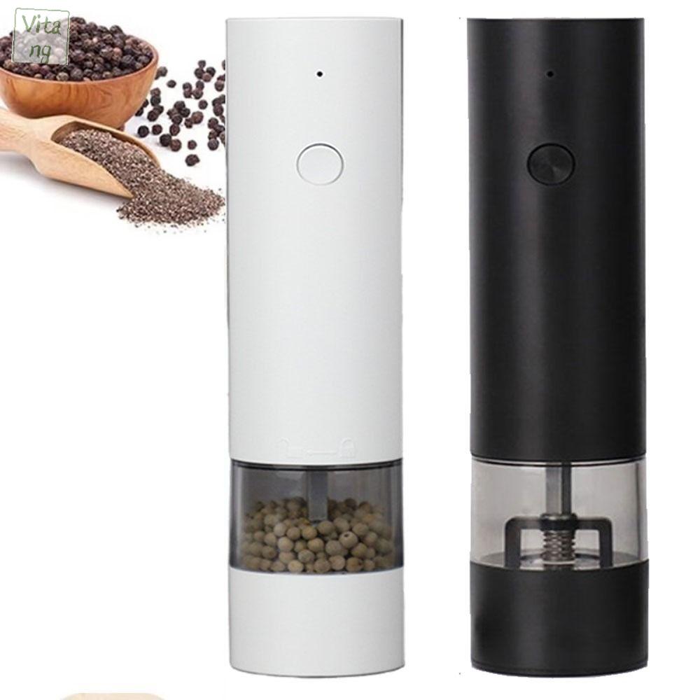 VITANG Có thể điều chỉnh Máy xay gia vị điện Dung lượng lớn Lõi gốm Bình xay Đa năng Đã niêm phong Máy xay muối tự động Muối