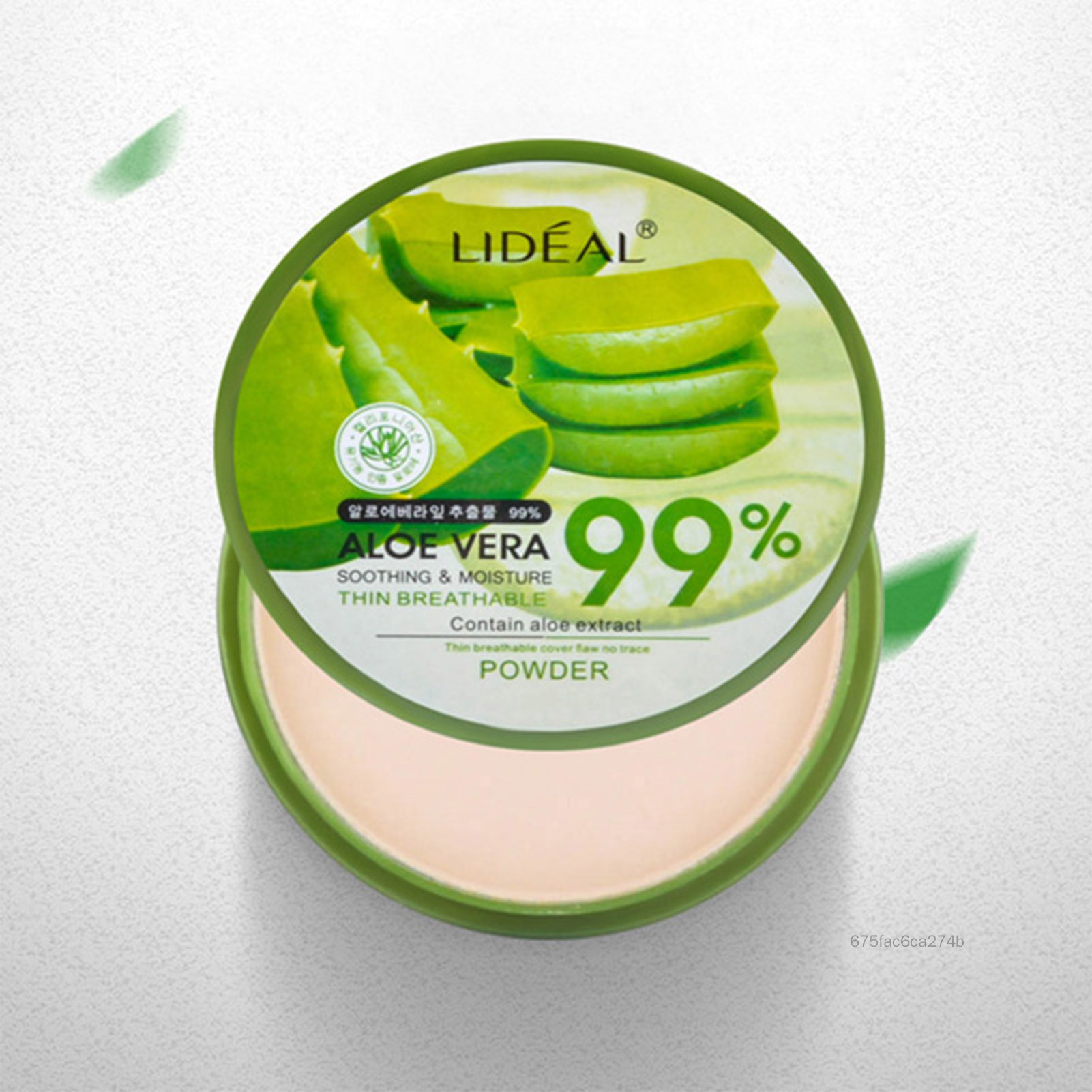 99% Aloe Vera Soothing & Moisture Thin Breathable Compaq Powder của Lidea IHAW-VN