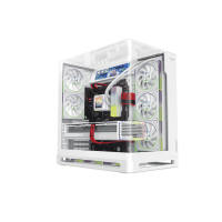 Armaggeddon Aquaron X-Curve Vision 8 ATX Gaming PC Case | FREE 8 ARGB Fans Included