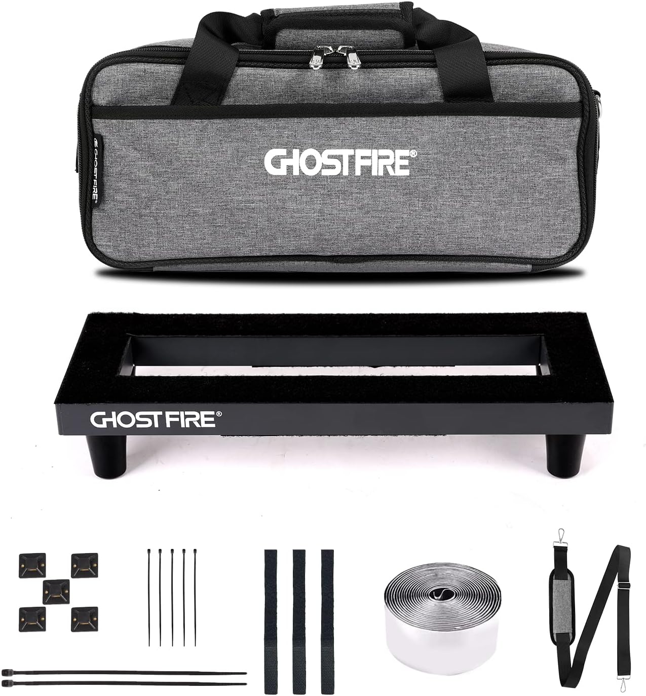 Ghostfire bàn đạp ghi ta ban hợp kim nhôm 0.8lb siêu hiệu ứng ánh sáng bàn đạp 13.7 ''x 5.5'' có túi đựng, spl-01
