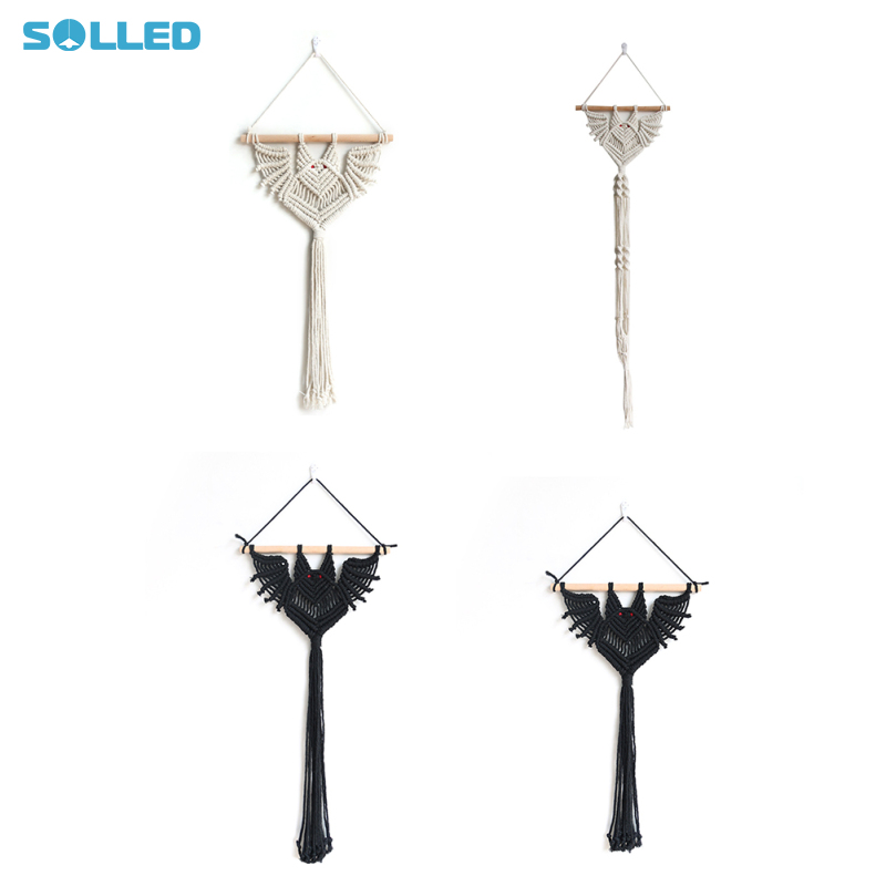 Bat cây treo chủ bện tay bông sợi dây thừng dây treo chậu cây kiểu macrame Tấm thảm treo tường cho nhà máy những người đam mê