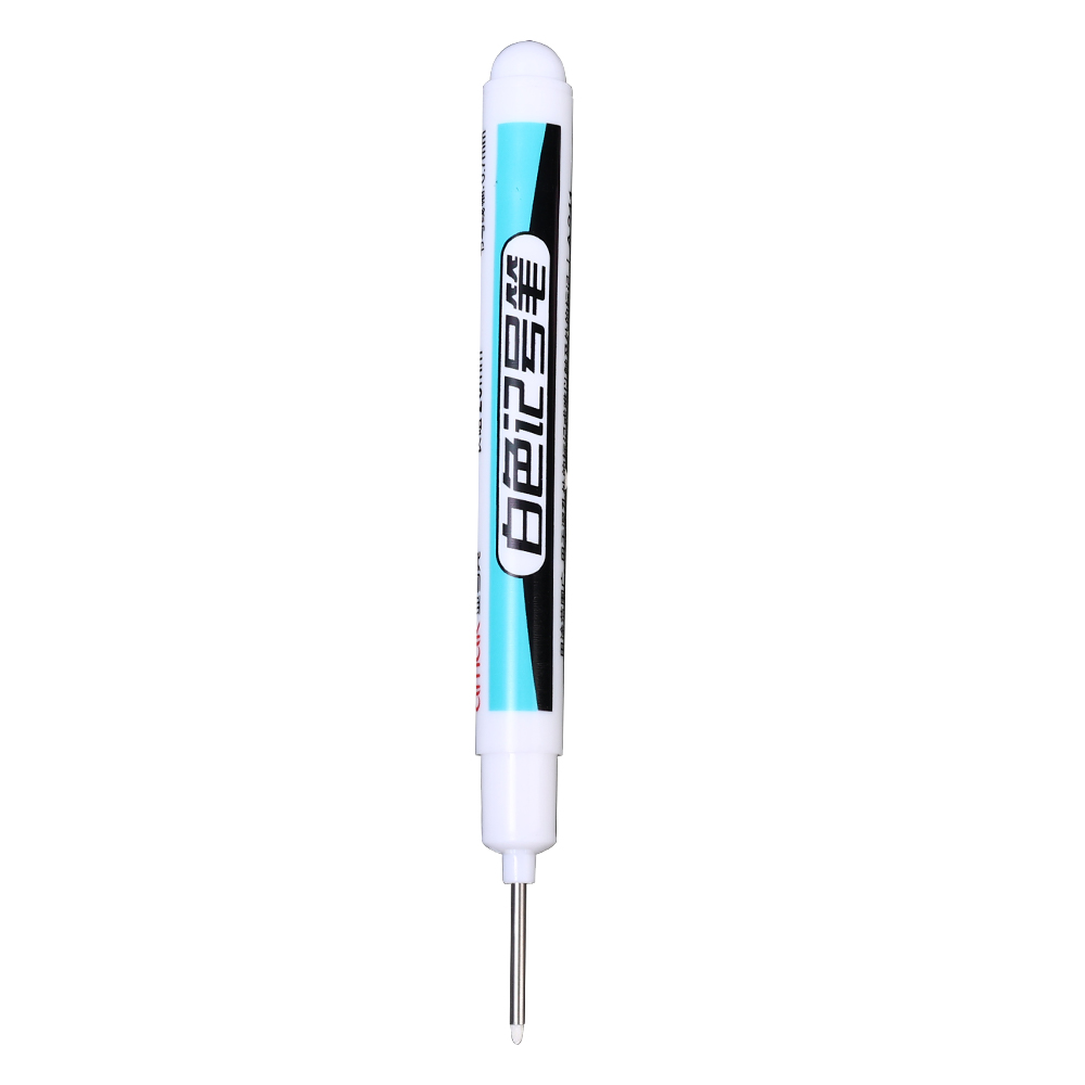 5Pcs White Permanent Marker Pens 0.7/1.0/2.5MM Paint Markers White Paint Pen Oily Waterproof White Graffiti Markers White Acrylic Paint Pens for Wood/Rock/Plastic/Leather/Glass/Metal/Art Supplies