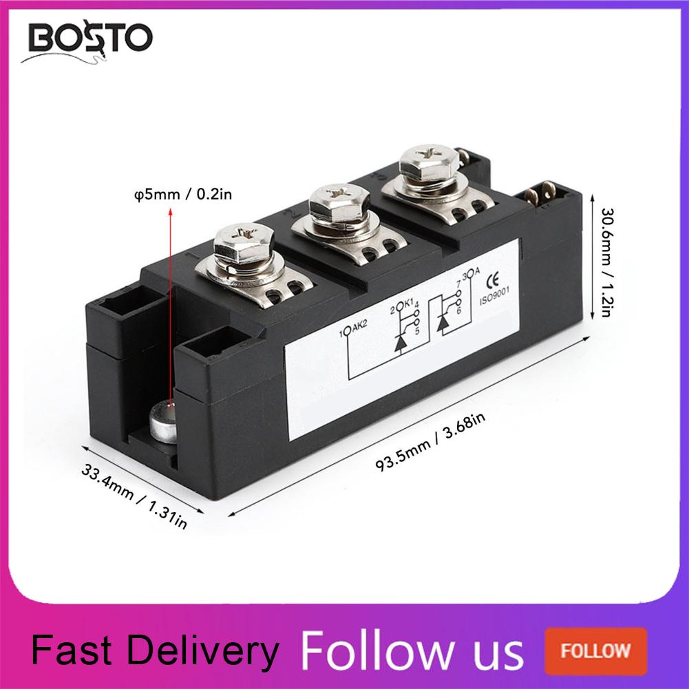 BOSTO Mô-đun chỉnh lưu điốt Cách điện bên trong Mô-đun thyristor 600‑2000V Hiệu suất cao để điều khiển động cơ