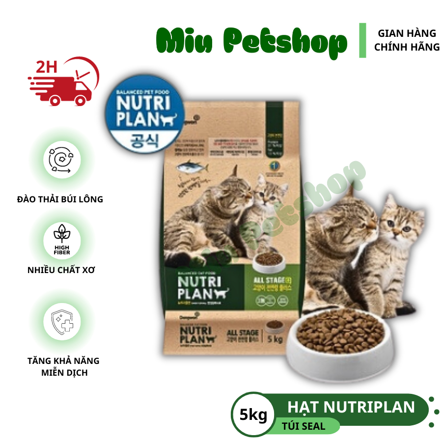Hạt cho mèo NUTRIPLAN | Hạt dinh dưỡng cho mèo mọi lứa tuổi.