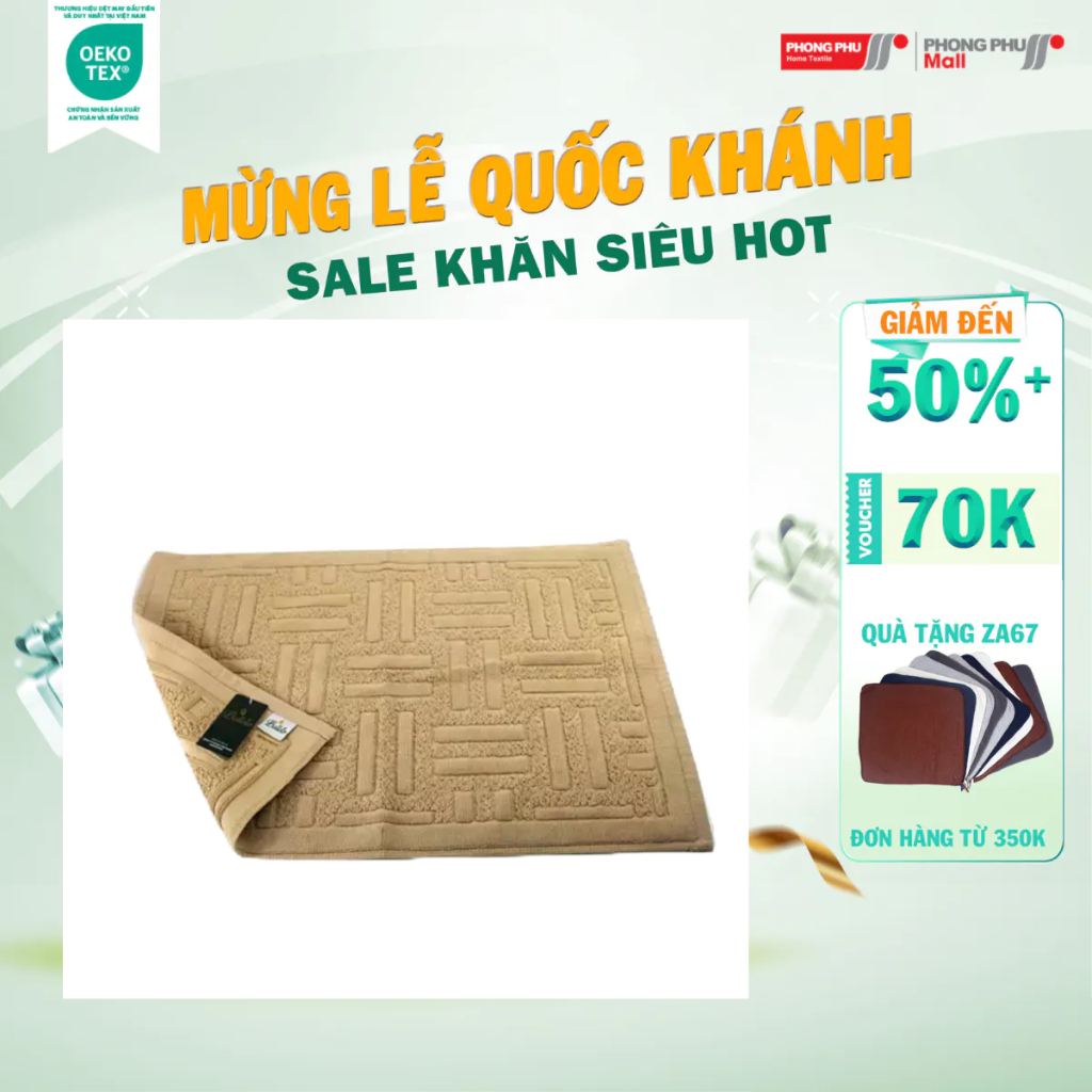 Belleto thảm chùi chân cotton M825 kt 40x60 cm